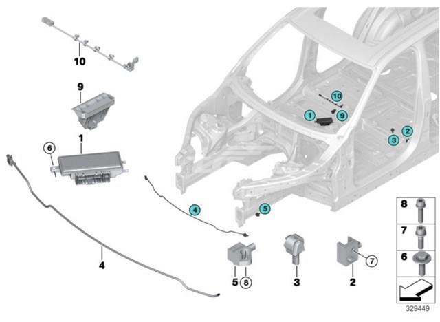Блок управління airbag 65779343687 BMW