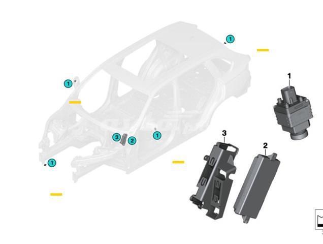 Камера системи забезпечення видимості 66539348480 BMW