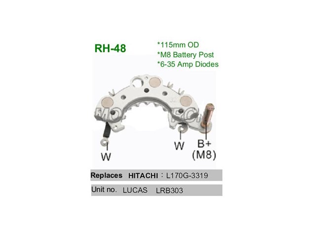 Діодний міст генератора RH-48