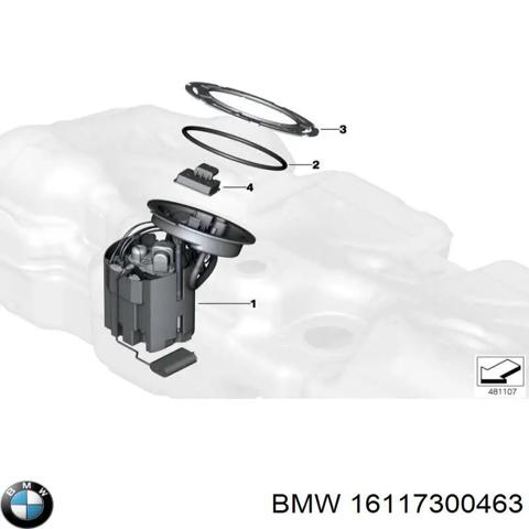 Електробензонасос 16117300463 BMW