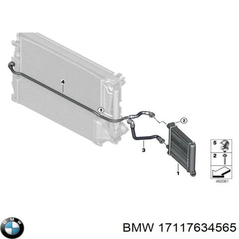 Радіатор охолодження, додатковий 17117634565 BMW