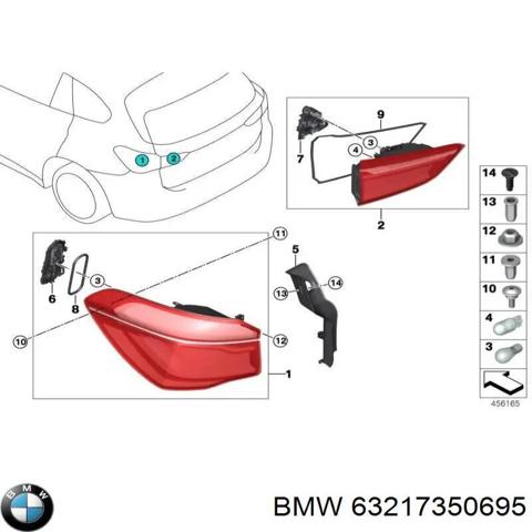 Стоп задній 63217350695 BMW