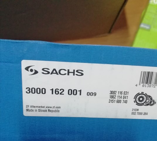 Зчеплення і комплектуючі 3000162001 SACHS