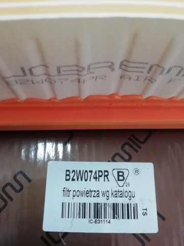 Елемент повітряного фільтра B2W074PR JC PREMIUM