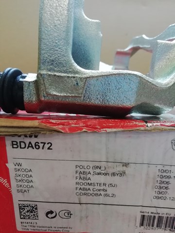 Скоба супорта переднього BDA672 TRW