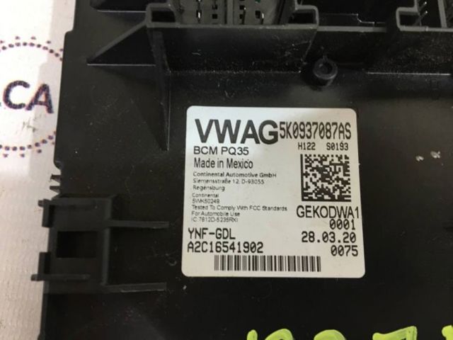 Блок комфорту 5K0937087AS VAG