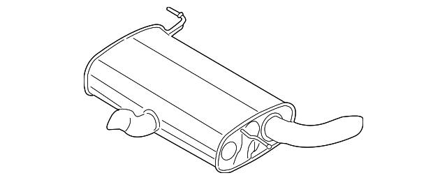 Глушник, задня частина DM5Z5230C FORD