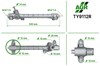 Рейковий рульовий механізм TY9112R AGR