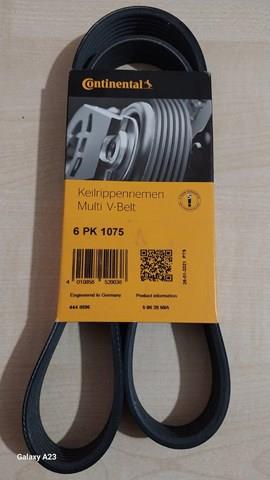 Ремінь приводний, агрегатів 6PK1075 CONTINENTAL