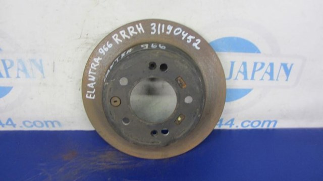 Тормозной диск задний hyundai elantra hd 06-11 58411-2H300