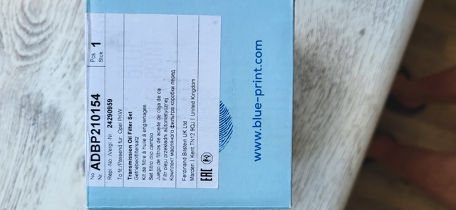 Фільтр для автомат коробки ADBP210154 BLUE PRINT