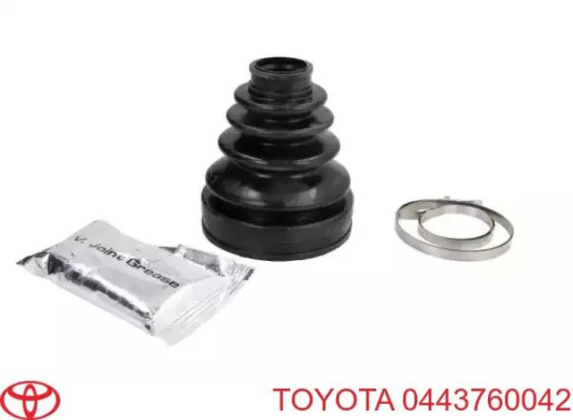 Пильник ШРУСа внутрішній, передній піввісі 0443760042 TOYOTA
