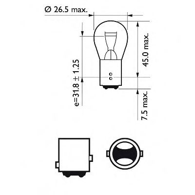 Лампа автомобільна 12495CP PHILIPS