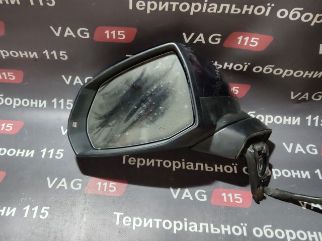 Бічне дзеркало заднього виду ліве 80B857409E9B9 VAG