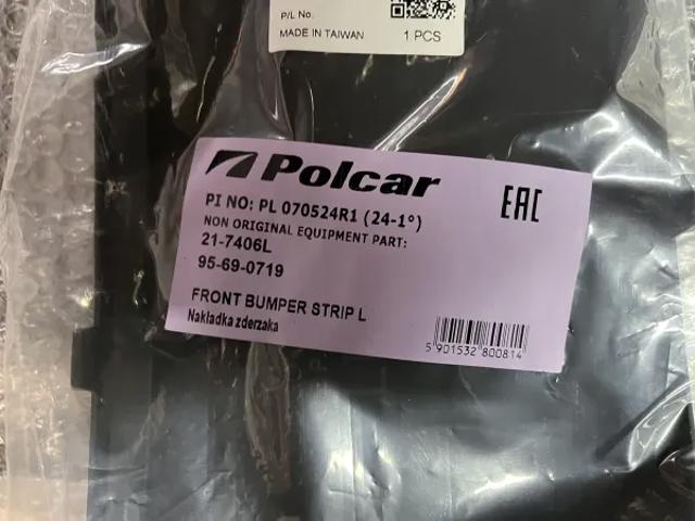 Молдинг переднього бампера, лівий 95690719 POLCAR