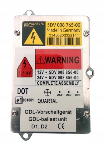 Блок розпалювання, ксенон 5DV008856001 HELLA