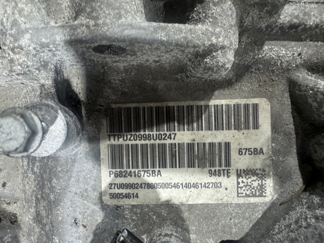 Безступнева трансмісія 68241675BA CHRYSLER