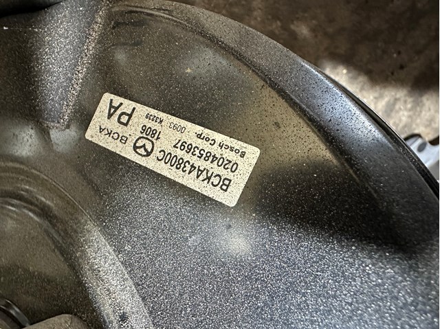 Вакуумний підсилювач гальм BCYA4380ZC MAZDA