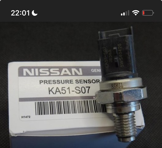 Датчик тиску палива 5WS40208 NISSAN