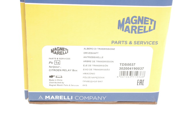 Привід передній лівий 302004190037 MAGNETI MARELLI