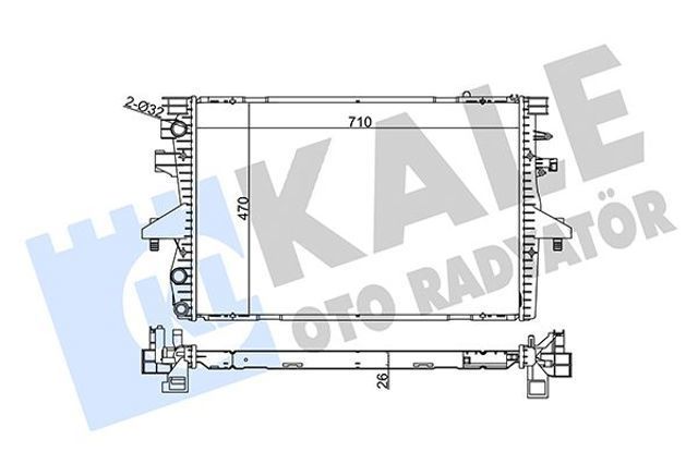 Радіатор 354100 KALE