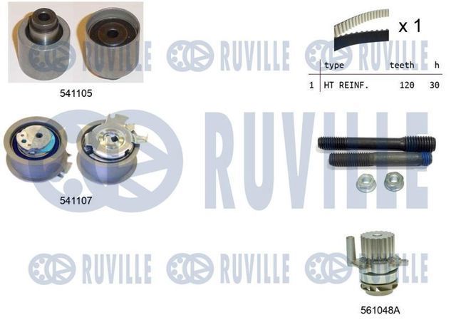 Комплект ГРМ 5500611 RUVILLE