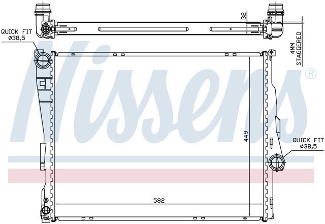 Радіатор 60782A NISSENS