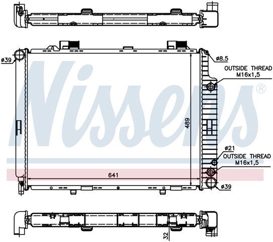 Радіатор основний 62691A NISSENS