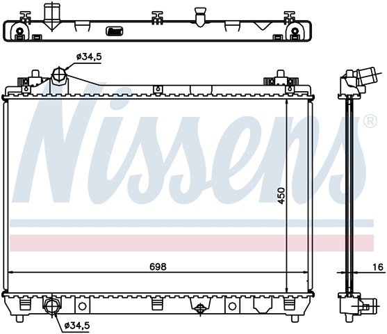 Радіатор основний 64200 NISSENS