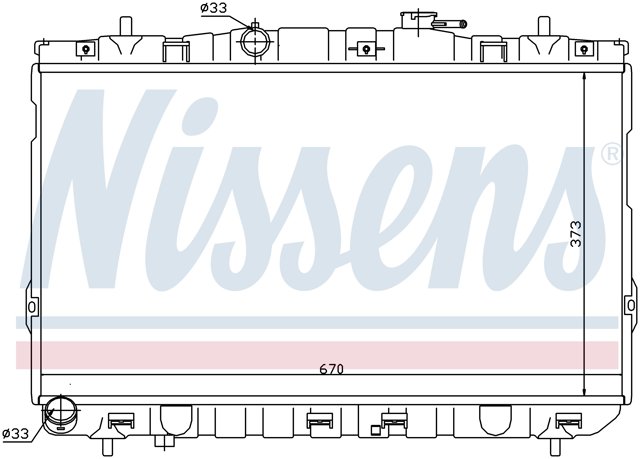 Радіатор основний 67467 NISSENS