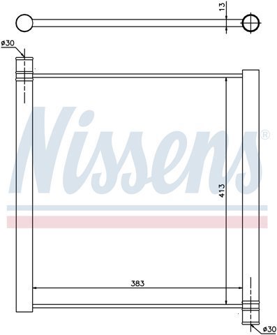 Радіатор водяний 68451 NISSENS