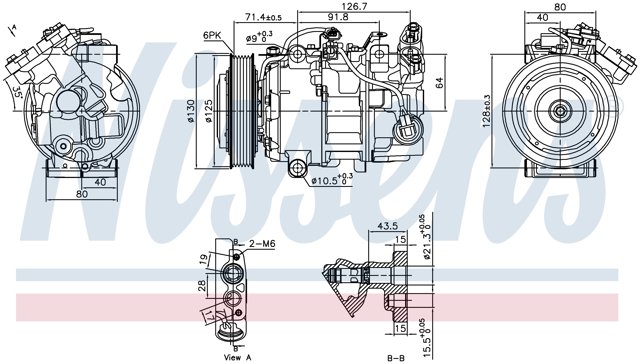 Компресор холодоагенту 890763 NISSENS