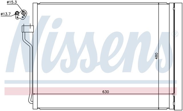 Радіатор кондиціонера 940288 NISSENS