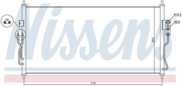 Конденсер 940363 NISSENS