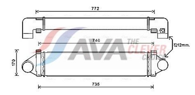 Система охолодження наддувочного повітря AUA4219 AVA