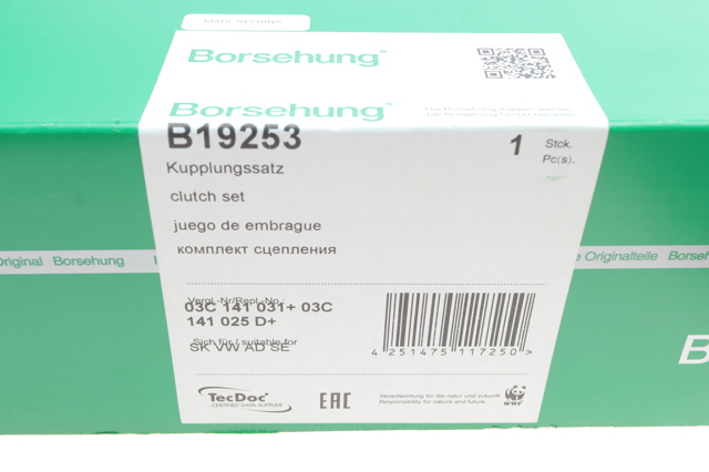 Комплект зчеплення  B19253 BORSEHUNG