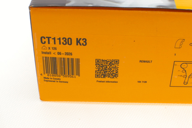 Ремни ГРМ CT1130K3 CONTINENTAL