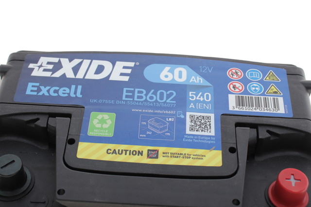 Батарея акумуляторна EB602 EXIDE