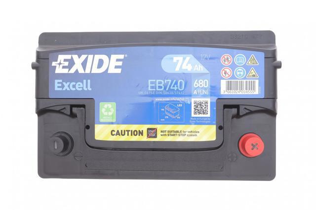 Автомобільна батарея EB740 EXIDE