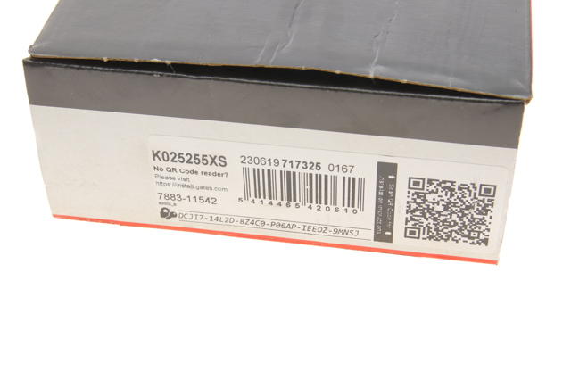 Ремінь ГРМ, комплект K025255XS GATES