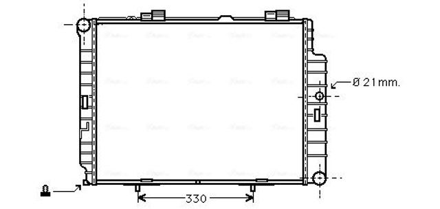 Радіатор основний MSA2287 AVA