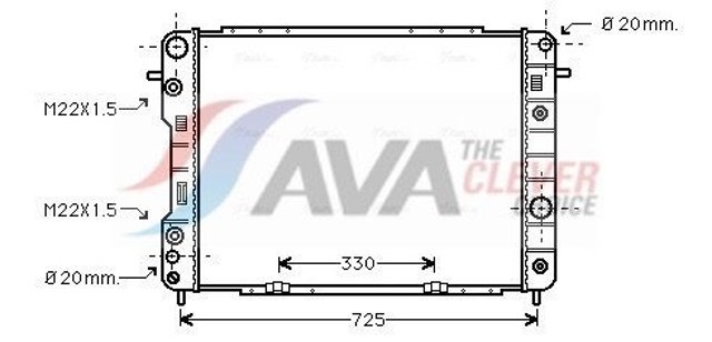 Радіатор OLA2199 AVA