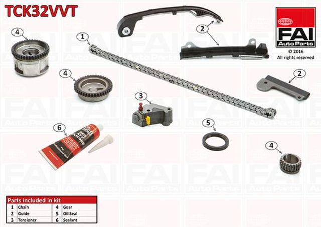Ланцюг ГРМ, комплект TCK32VVT FAI