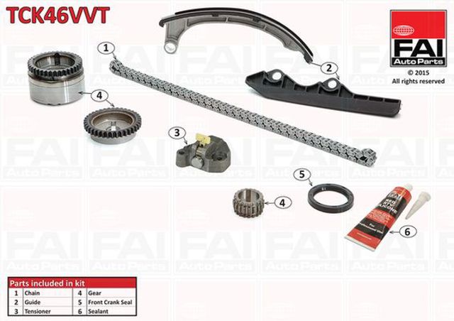 Ланцюг ГРМ, комплект TCK46VVT FAI