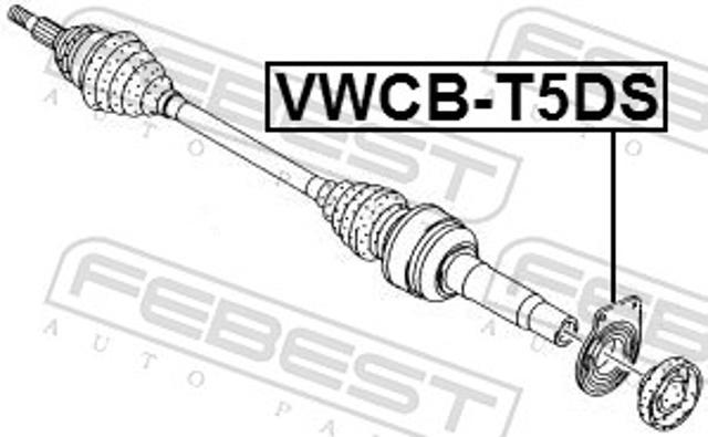 Підвісний підшипник передньої піввісі VWCBT5DS FEBEST