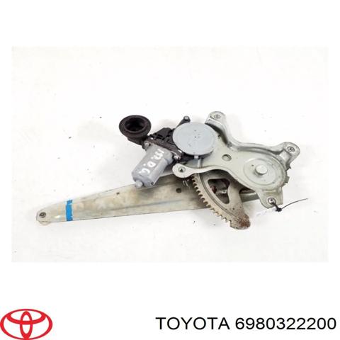 Механізм стеклопод'емника двері задньої, правої 6980322200 TOYOTA
