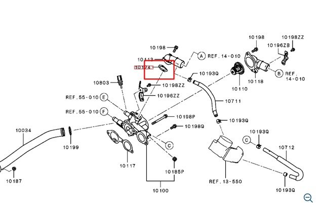Прокладка водяної помпи 1305A286 MITSUBISHI