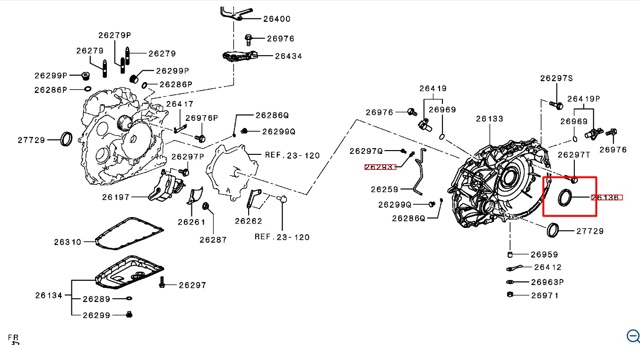 Ремкомплект гідротрансформатора АКПП 2702A006 MITSUBISHI