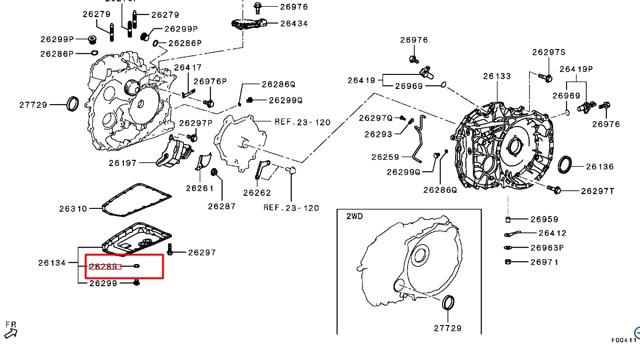 Прокладка пробки піддону АКПП 2705A013 MITSUBISHI