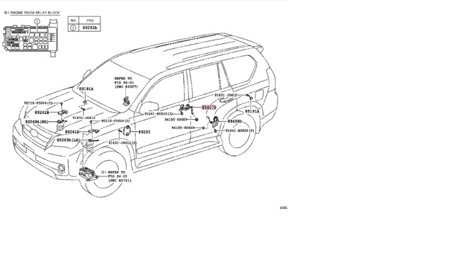 Датчик рівня положення кузова, задній правий 8940760040 TOYOTA